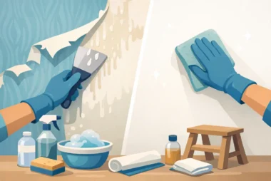 How to Remove Wallpaper Glue Without Damage