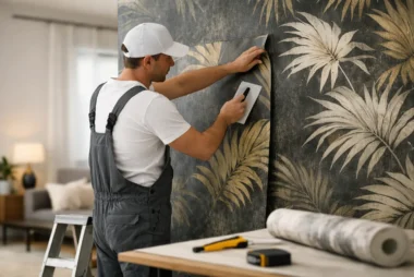 Feature Wall Wallpaper Installer in Houston
