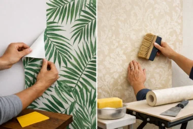 Peel and Stick vs Traditional Wallpaper