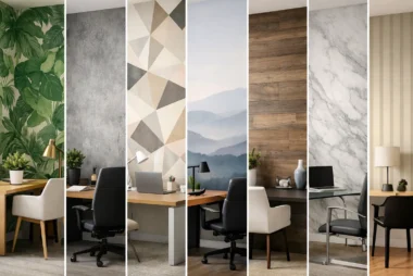 Best Wallpaper for Office Walls in 7 Practical Styles
