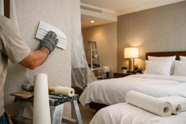 Hotel Wallcovering Renovation Done Right